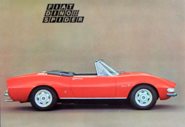 Fiat Dino Spider Modelprogram 1967 Carbrochure (1823)